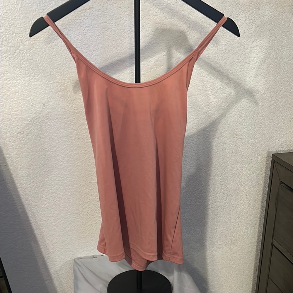 Elegant Pink Spaghetti Strap workout top